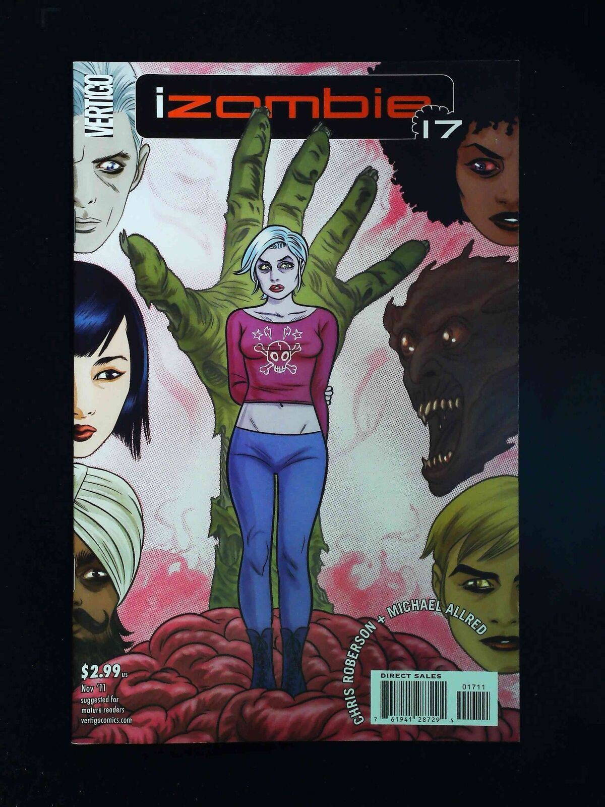 Izombie #17  Dc/Vertigo Comics 2011 Vf+