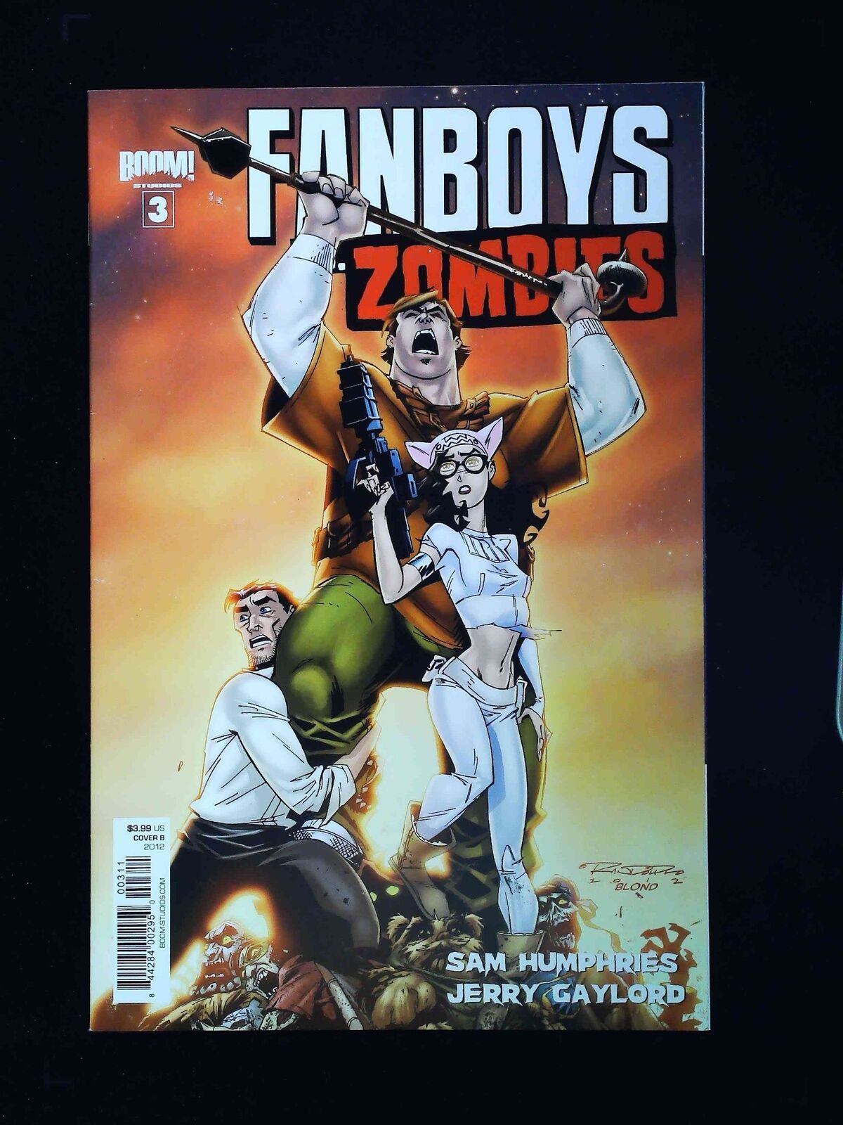 Fanboy Vs. Zombies #3B  Boom Comics 2012 Vf+  Randolph Variant