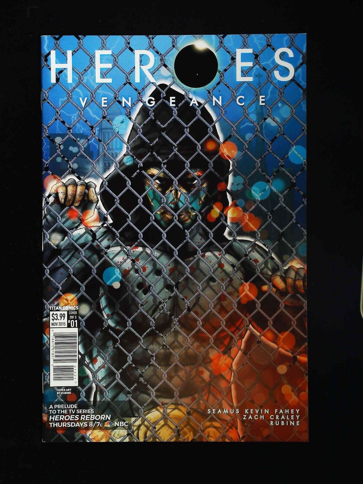 Heroes Vengeance  #1B  Titan Comics 2015 Vf/Nm  Cubiles Variant