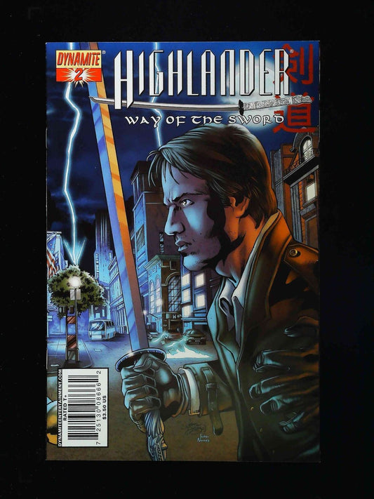 Highlander Way Of The Sword #2B  Dynamite Comics 2008 Nm-  Variant Cover