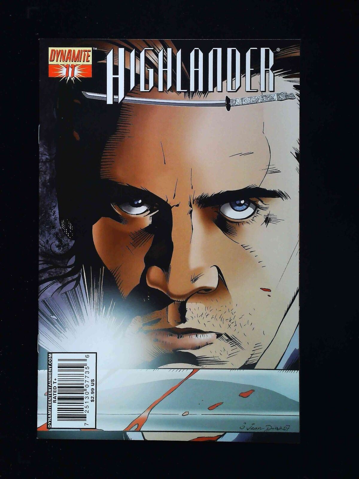 Highlander #11C  Dynamite Comics 2007 Nm-  Dias Variant