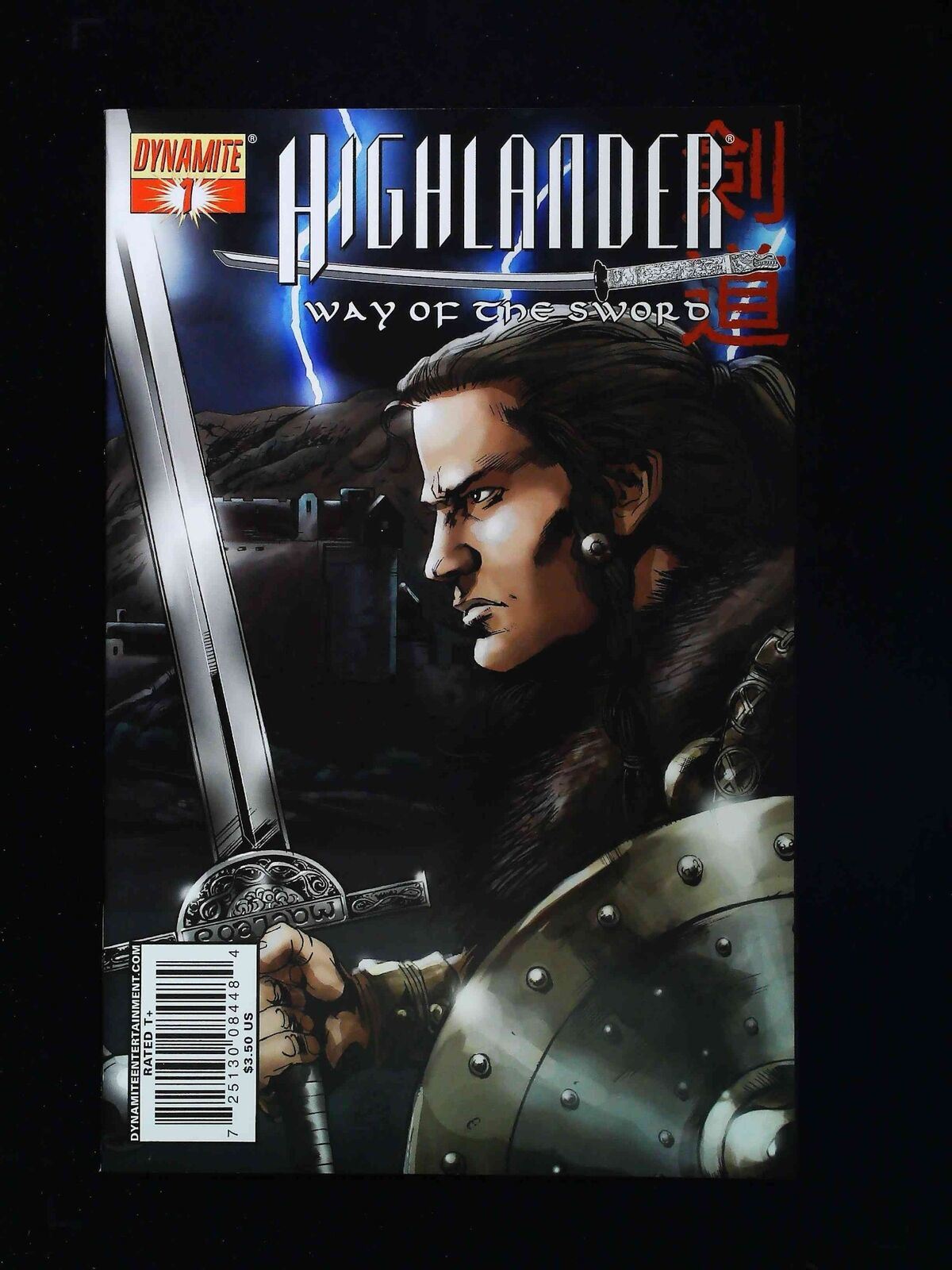 Highlander Way Of The Sword #1B  Dynamite Comics 2007 Nm  Variant Cover