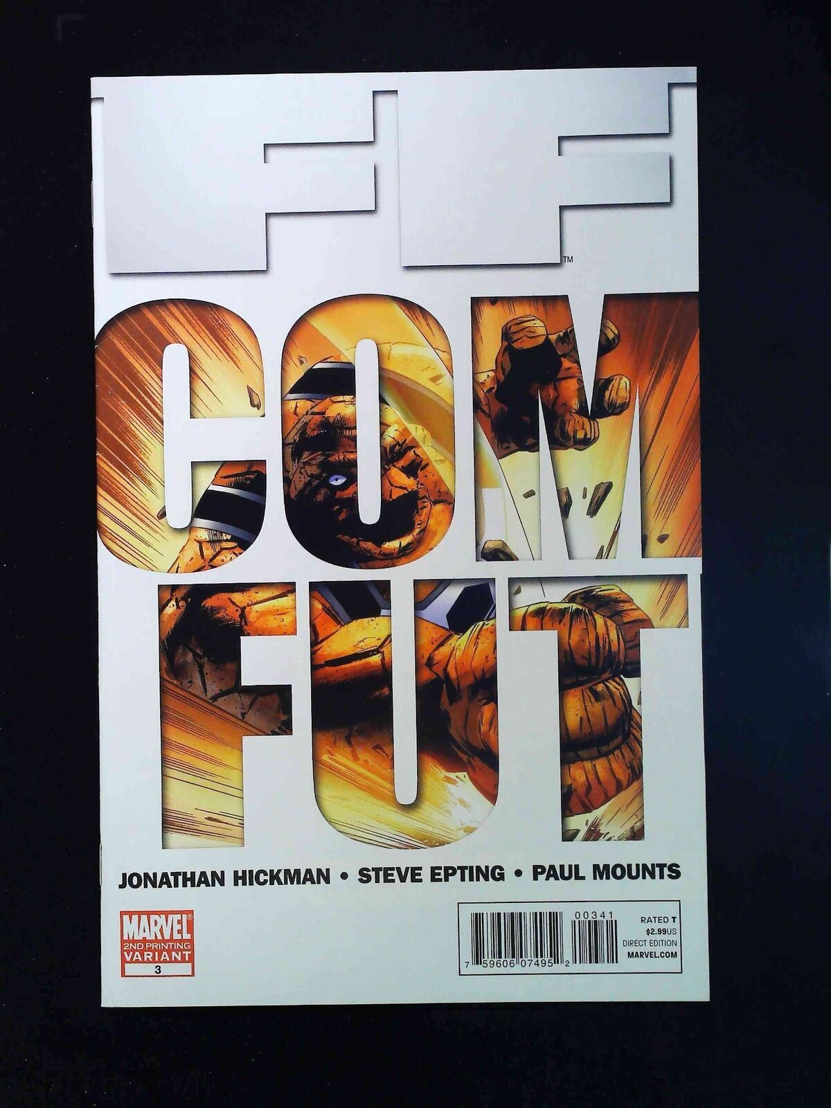 Ff #3D  Marvel Comics 2011 Vf+  Variant Cover