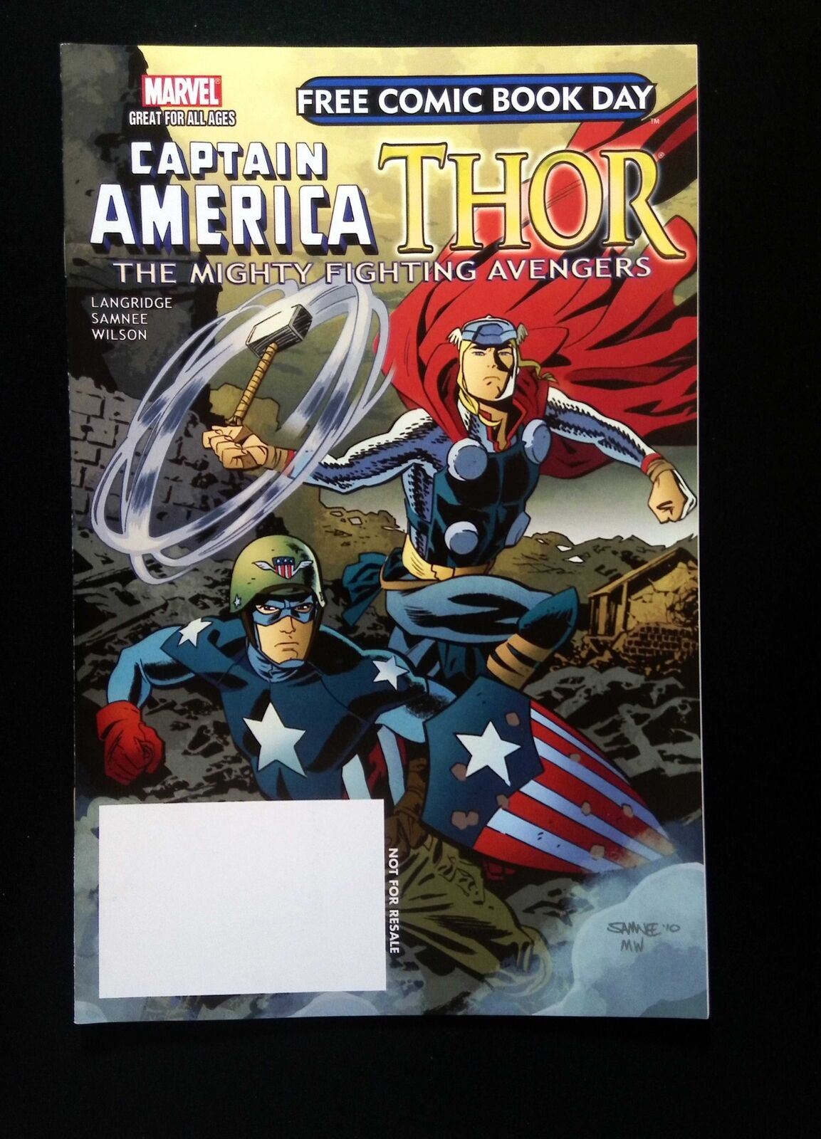 Captain America Thor #0  Marvel Comics 2011 Nm  Fcbd