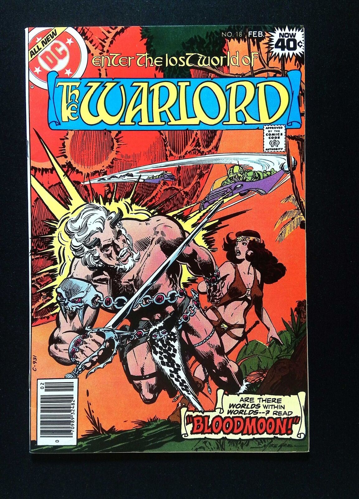 Warlord #18  Dc Comics 1979  Vf+ Newsstand