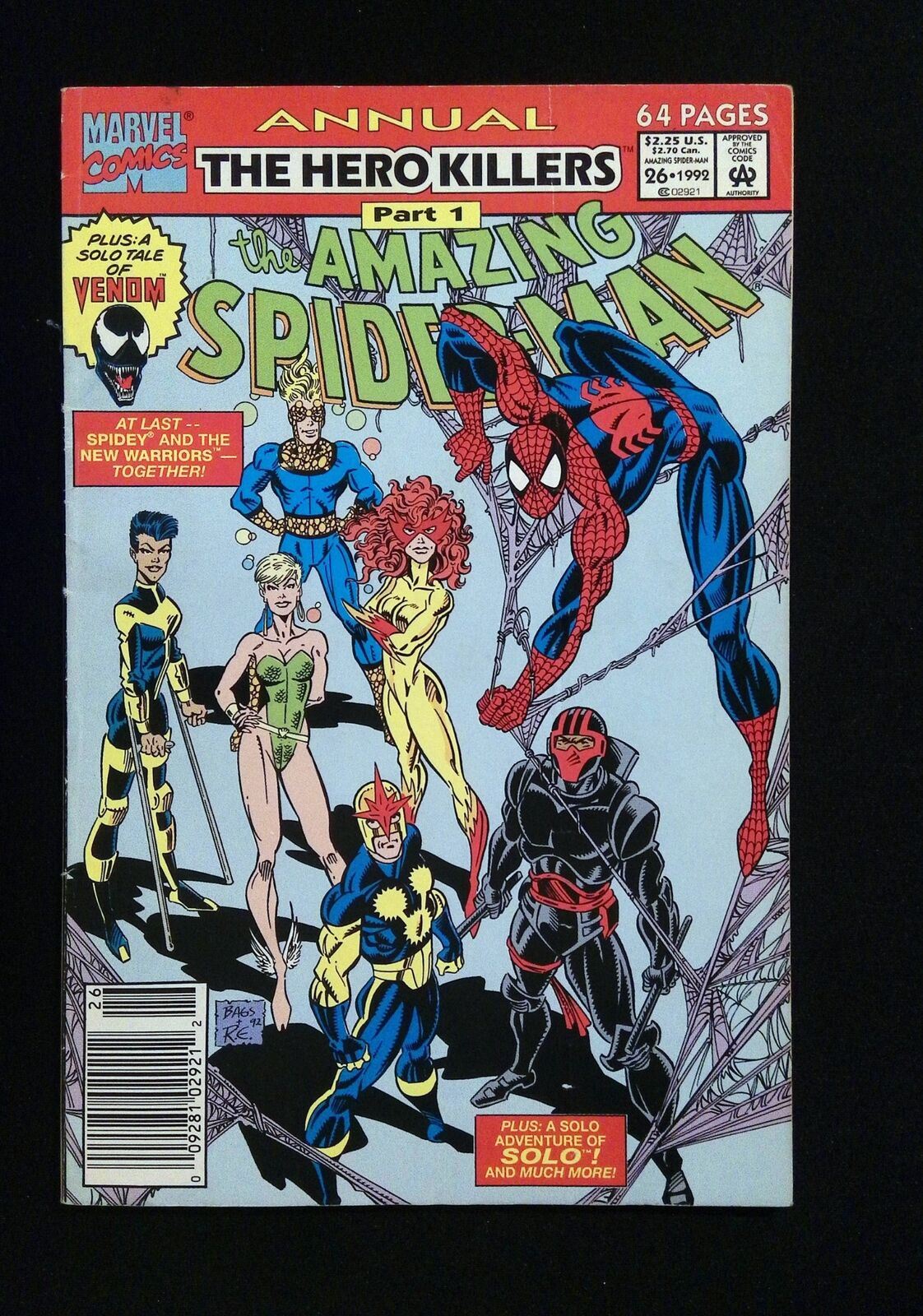 Amazing Spider-Man Annual #26  Marvel Comics 1992 Vf- Newsstand