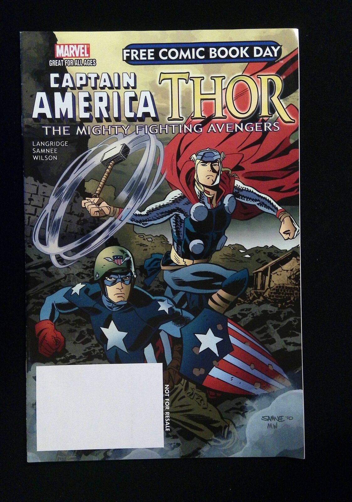 Captain America Thor #0  Marvel Comics 2011 Vf+  Fcbd