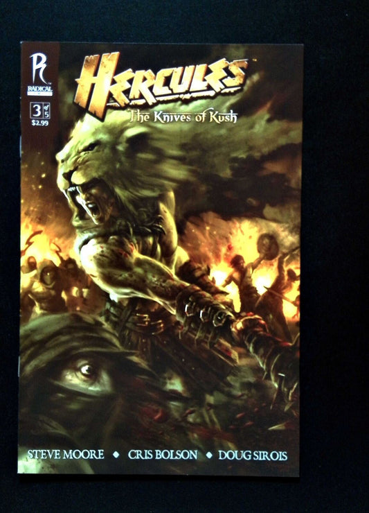 Hercules The Knives Of Kush #3B  Radical Comics 2009 Vf+  Mandryk Variant