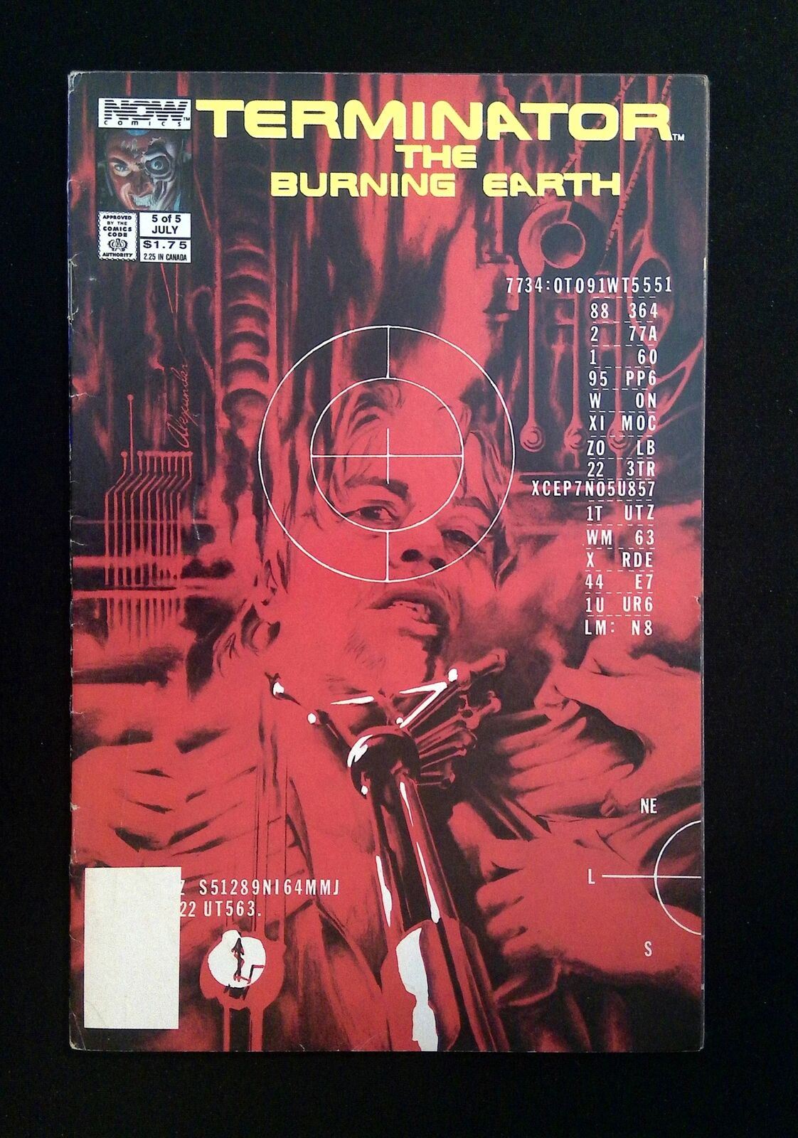 Terminator The Burning Earth #5  Now Comics 1990 Fn/Vf