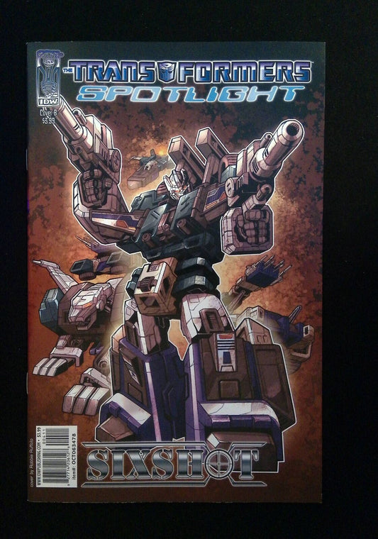 Transformers Spotlight Six Shot #1B  Idw Comics 2006 Nm  Variant Cover