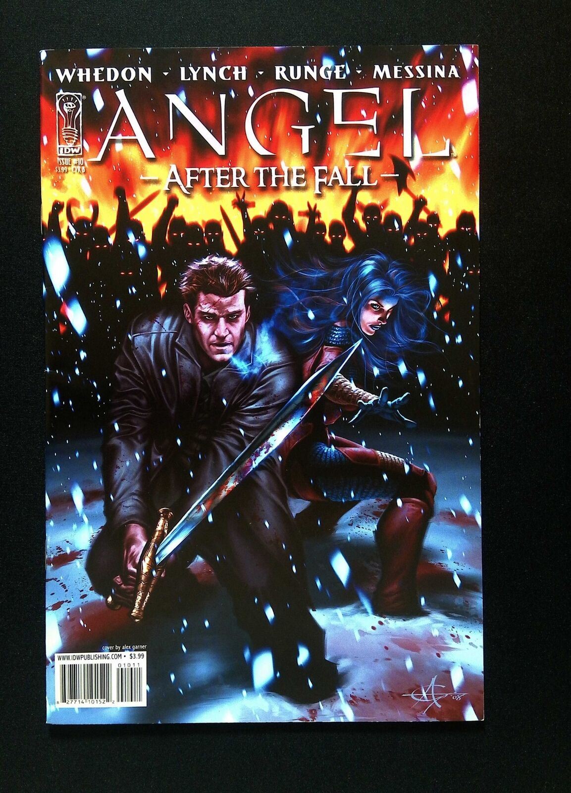 Angel After The Fall #10B  Idw Comics 2008 Vf+  Garner Variant