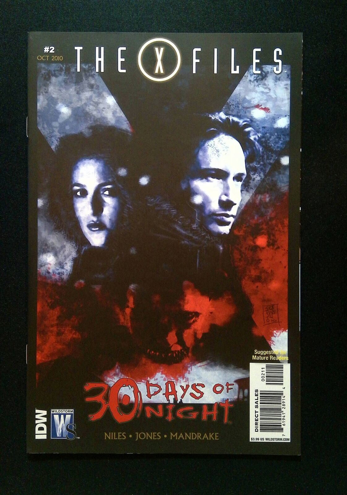 X-Files 30 Days Of Night #2  Dc/Wildstorm Comics 2010 Nm