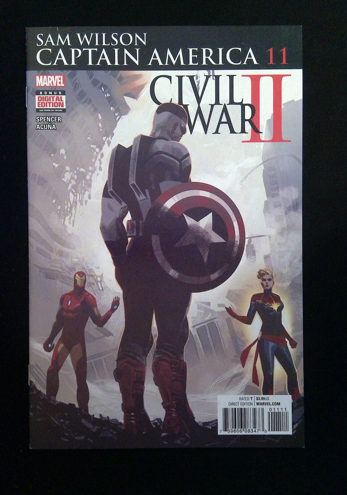 Captain America Sam Wilson #11  Marvel Comics 2016 Vf+