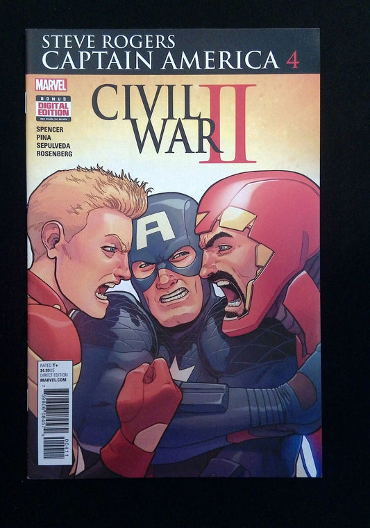 Captain America Steve Rogers  #4  Marvel Comics 2016 Vf/Nm