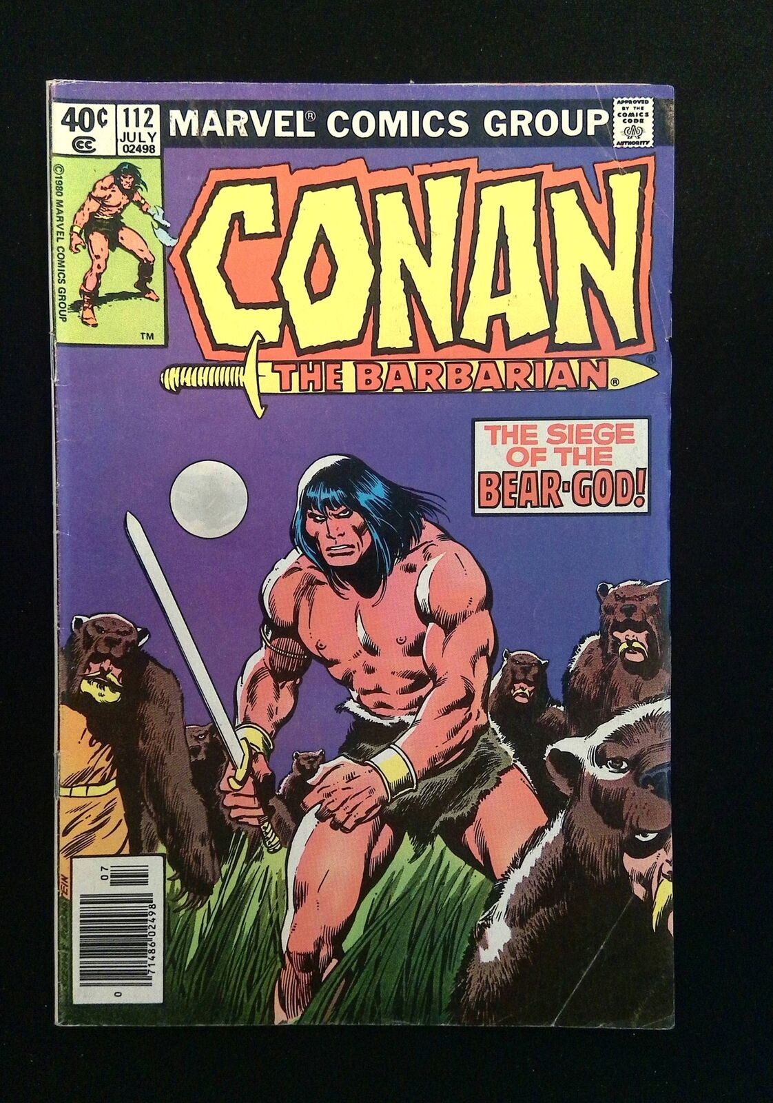 Conan The Barbarian #112  Marvel Comics 1980 Fn- Newsstand