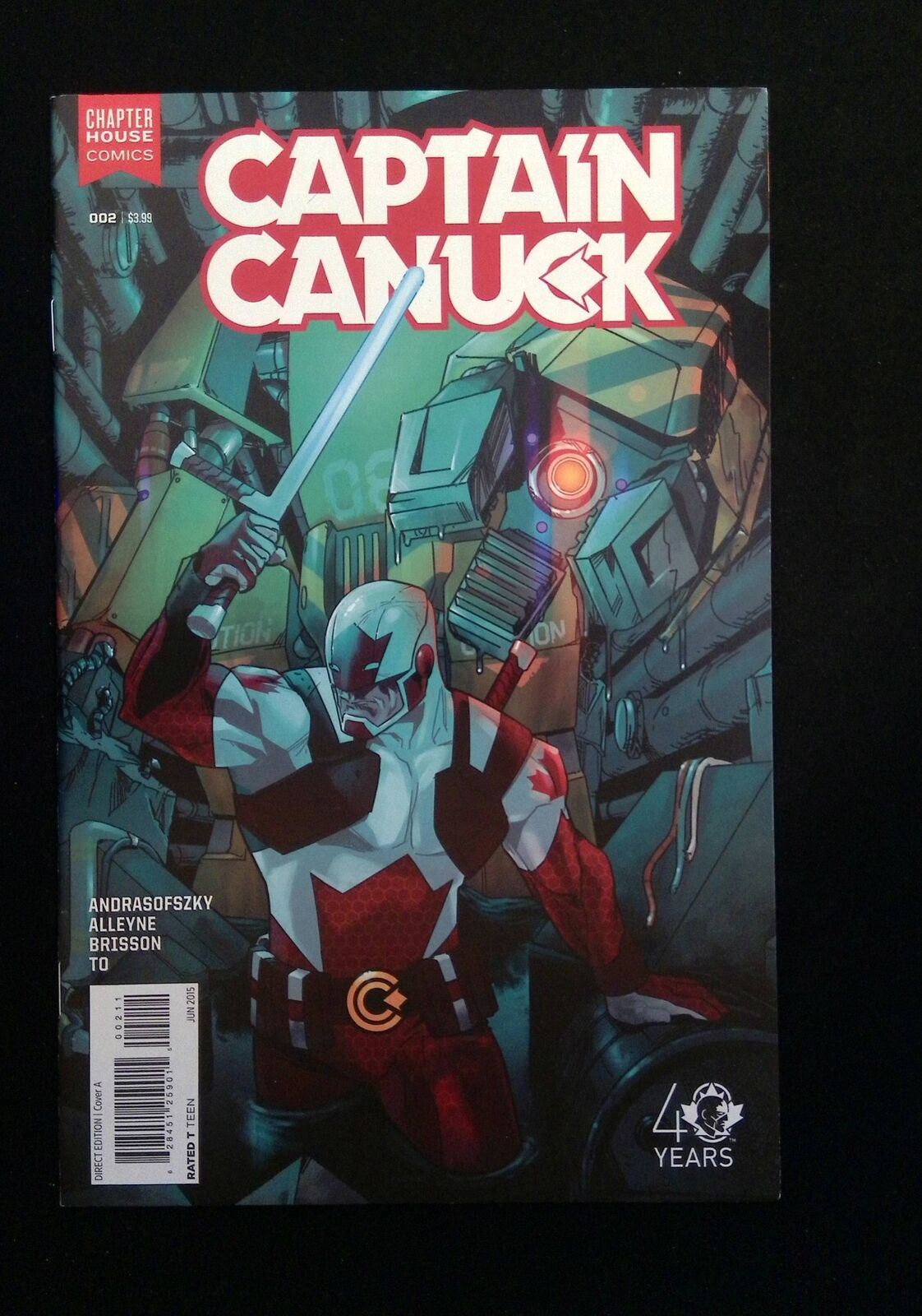 Captain Canuck #2  Chapterhouse Comics 2015 Vf+