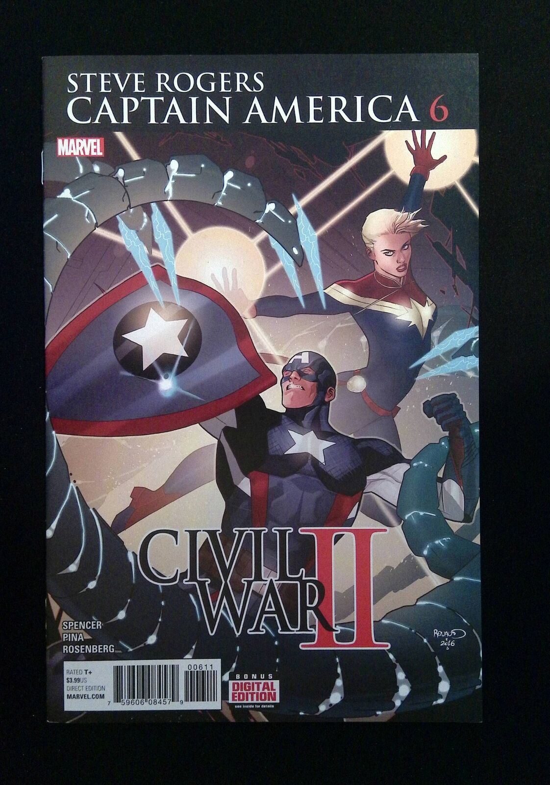 Captain America Steve Rogers  #6  Marvel Comics 2016 Vf+