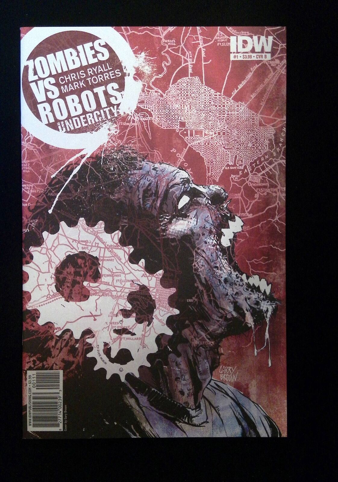 Zombies  Vs Robots  Undercity #1B  Idw Comics 2011 Nm+  Brown Variant