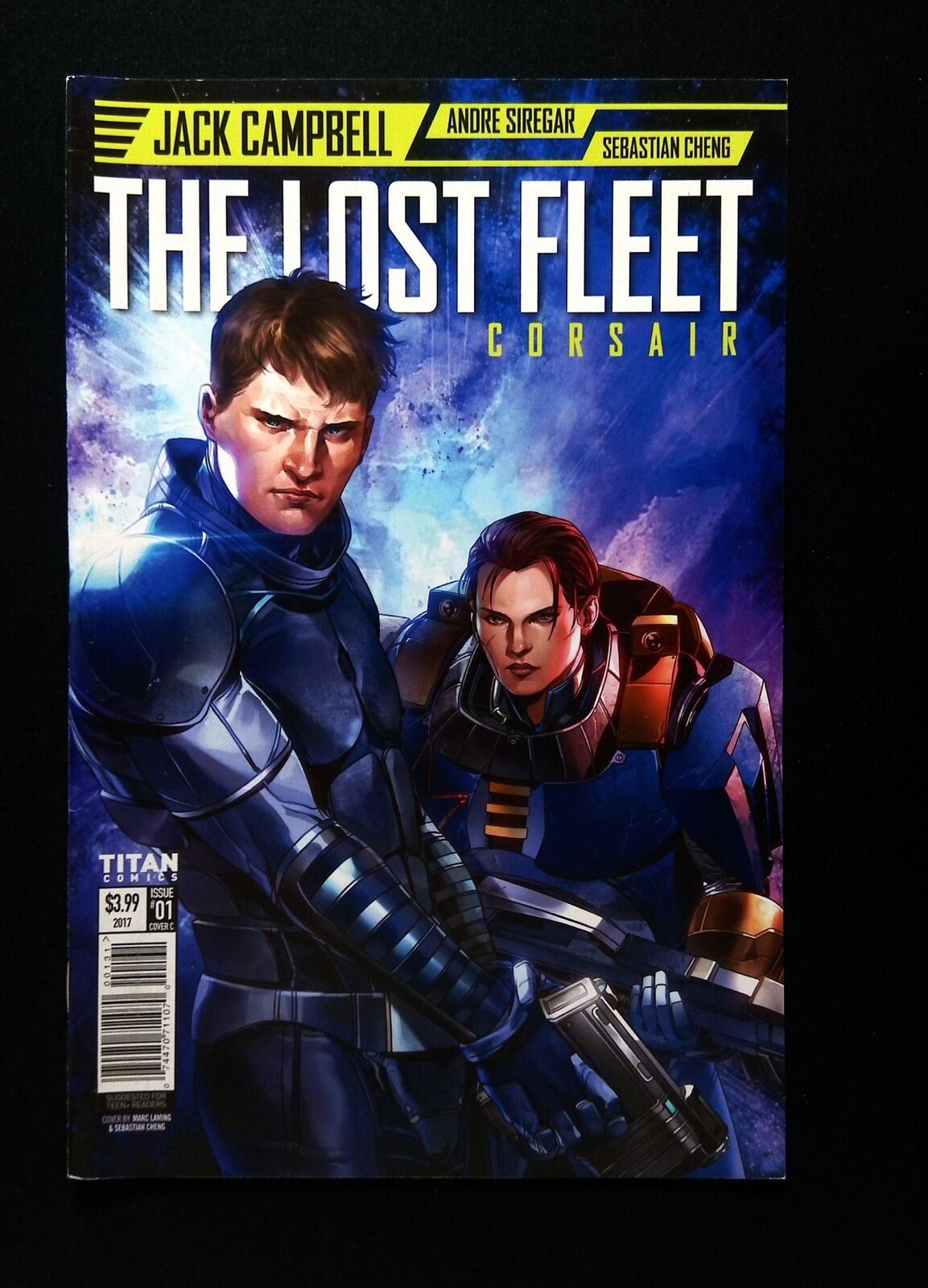 Lost Fleet Corsair #1C  Titan  Comics 2017 Vf+  Laming ,Cheng Variant