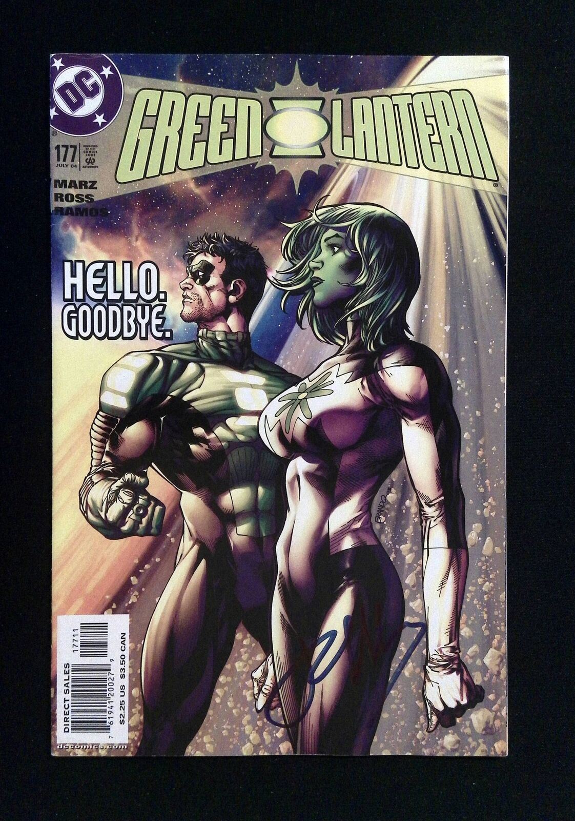 Green Lantern #177  Dc Comics 2004 Vf+ Signed By Ron Marz