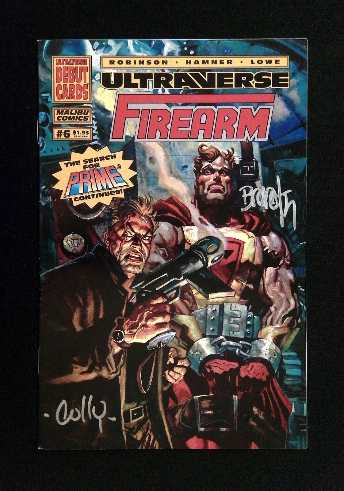 Firearm #6  Malibu Comics 1994 Vf+  Signed By Cully, +1