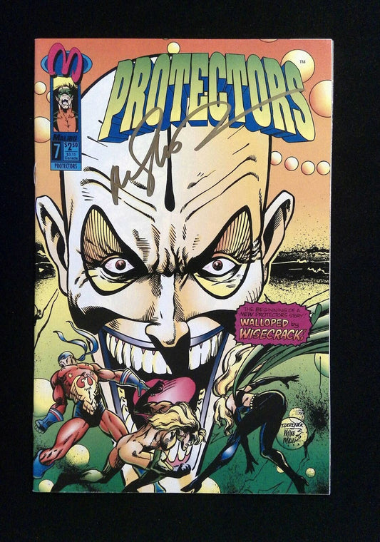 Protectors #7  Malibu Comics 1993 Vf/Nm  Signed