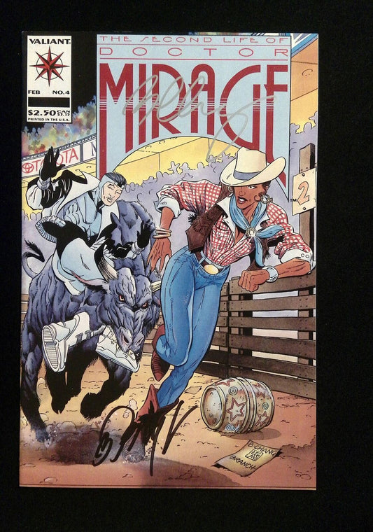 Second Life Of Doctor Mirage #4 Valiant 1994 Vf+ Signed By Chang, Bob Layton