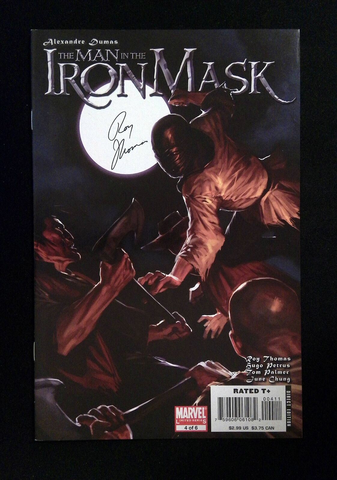Man In The Iron Mask #4  Marvel Comics 2007 Vf/Nm  Signed By Roy Thomas