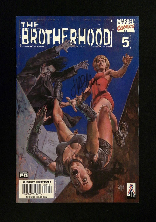 Brotherhood #5  Marvel Comics 2001 Vf/Nm  Signed By Jimmy Palmiotti