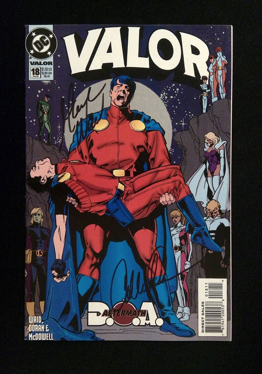 Valor #18  Dc Comics 1994 Vf+  Signed By Mark Waid, Colleen Doran
