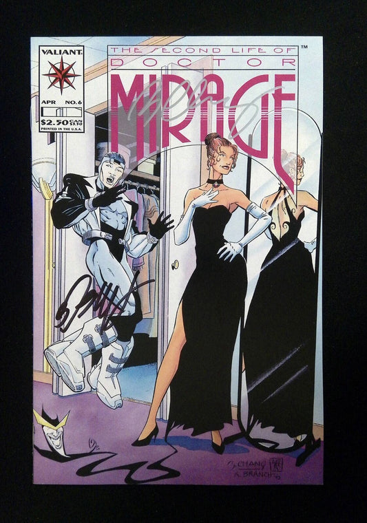 Second Life Of Doctor Mirage #6 Valiant 1994 Vf/Nm  Signed By Chang & Layton