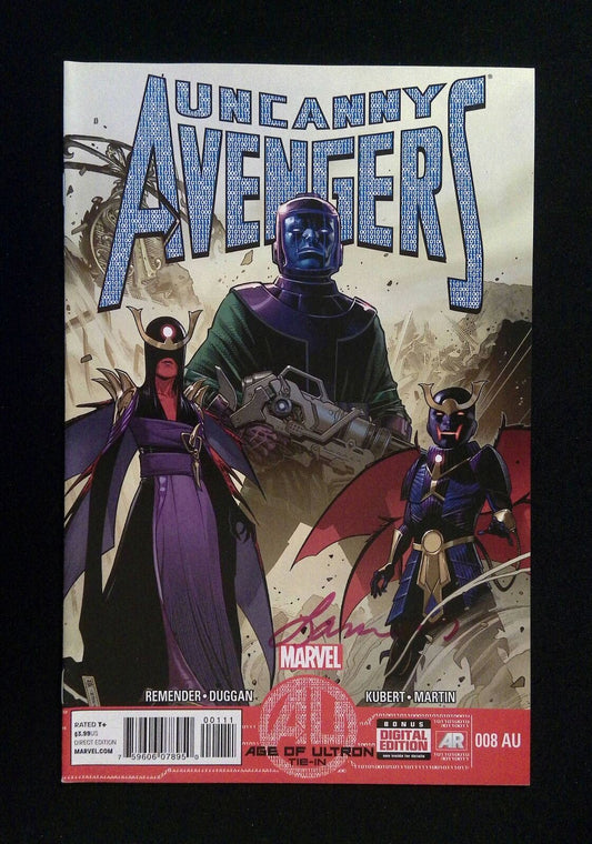 Uncanny Avengers #8Au  Marvel Comics 2013 Vf/Nm  Signed
