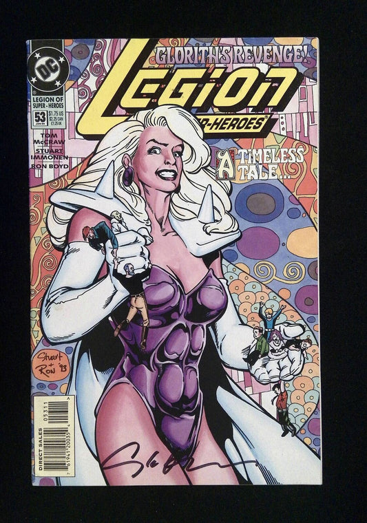Legion Of Super-Heroes #53 (4Th Series) Dc  1994 Vf+  Signed By Stuart Immonen