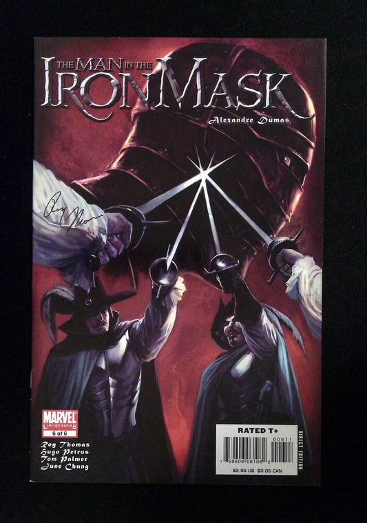 Man In The Iron Mask #6  Marvel Comics 2007 Nm-  Signed By Roy Thomas