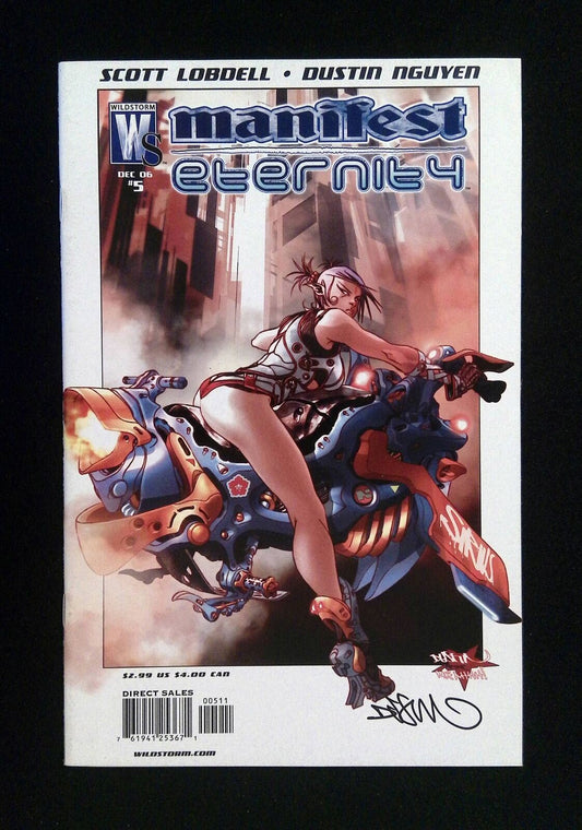 Manifest Eternity #5  Dc/Wildstorm Comics 2006 Vf+  Signed By Dustin Nguyen