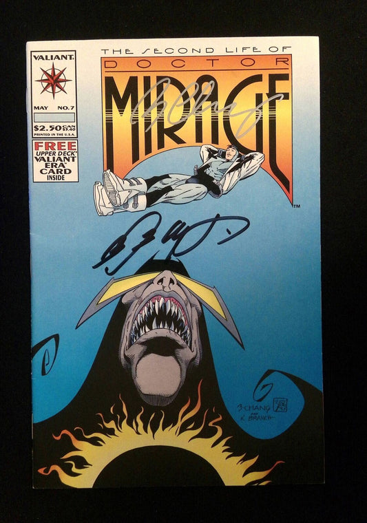 Second Life Of Doctor Mirage #7 Valiant 1994 Vf+ Signed By Chang & Bob Layton