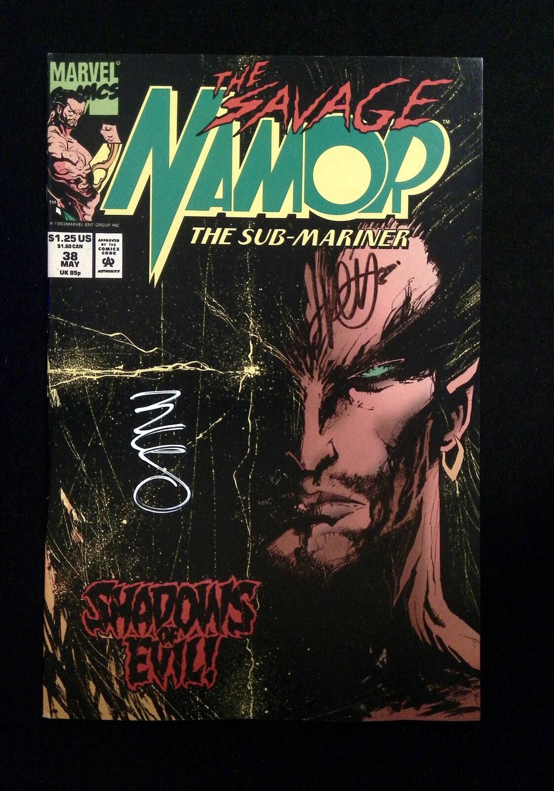 Namor The Sub-Mariner #38  Marvel Comics 1993 Vf+  Signed By Palmiotti +1