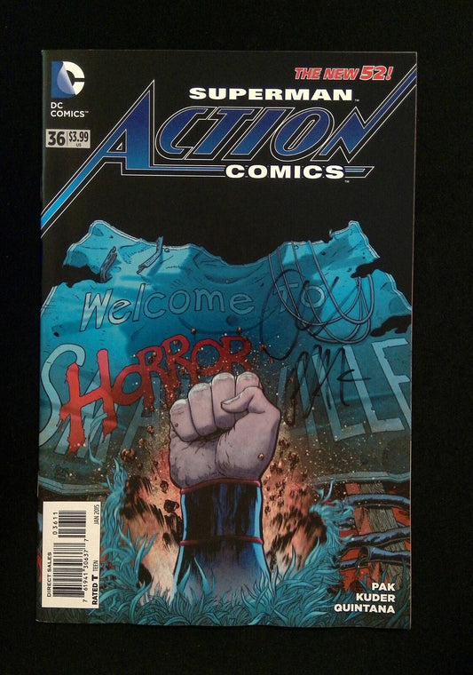 Action Comics #36 (2Nd Series) Dc Comics 2015 Vf+  Signed By Greg Pak