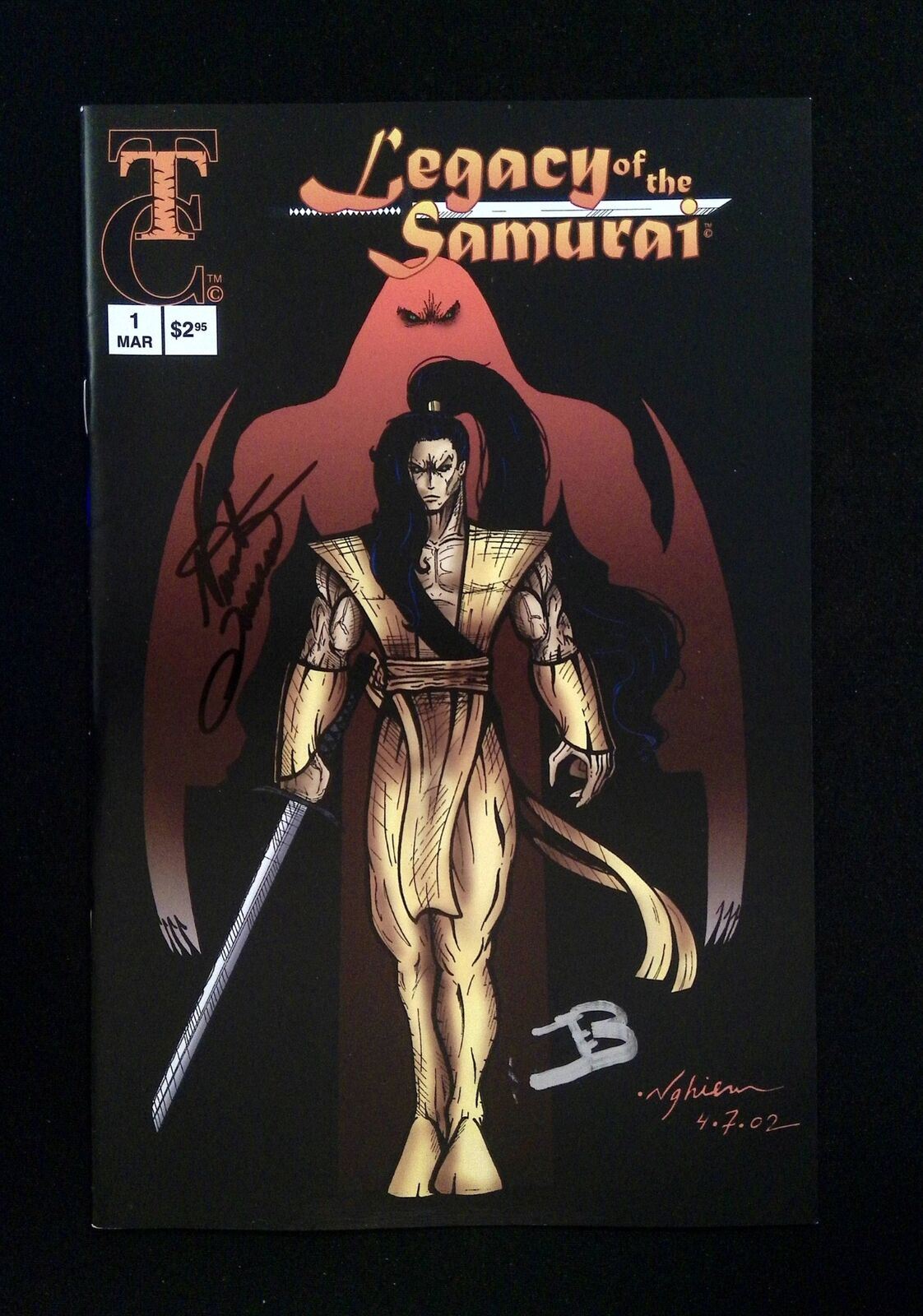 Legacy Of The Samurai #1  Tyred Tiger Comics 2003 Vf/Nm  Signed