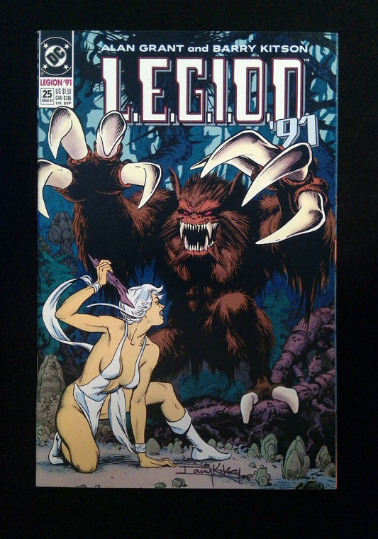 Legion #25  Dc Comics 1991 Vf/Nm  Signed By Barry Kitson