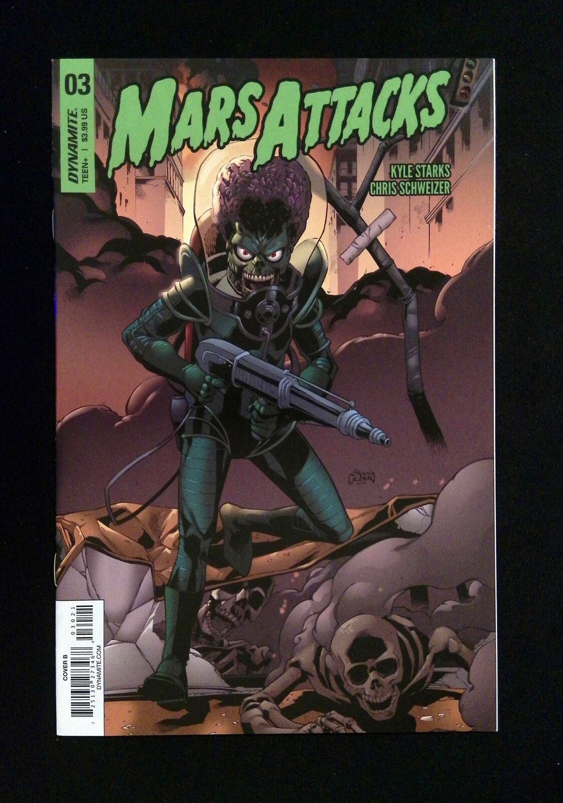 Mars Attacks #3B  Dynamite Comics 2018 Nm-  Coleman Variant