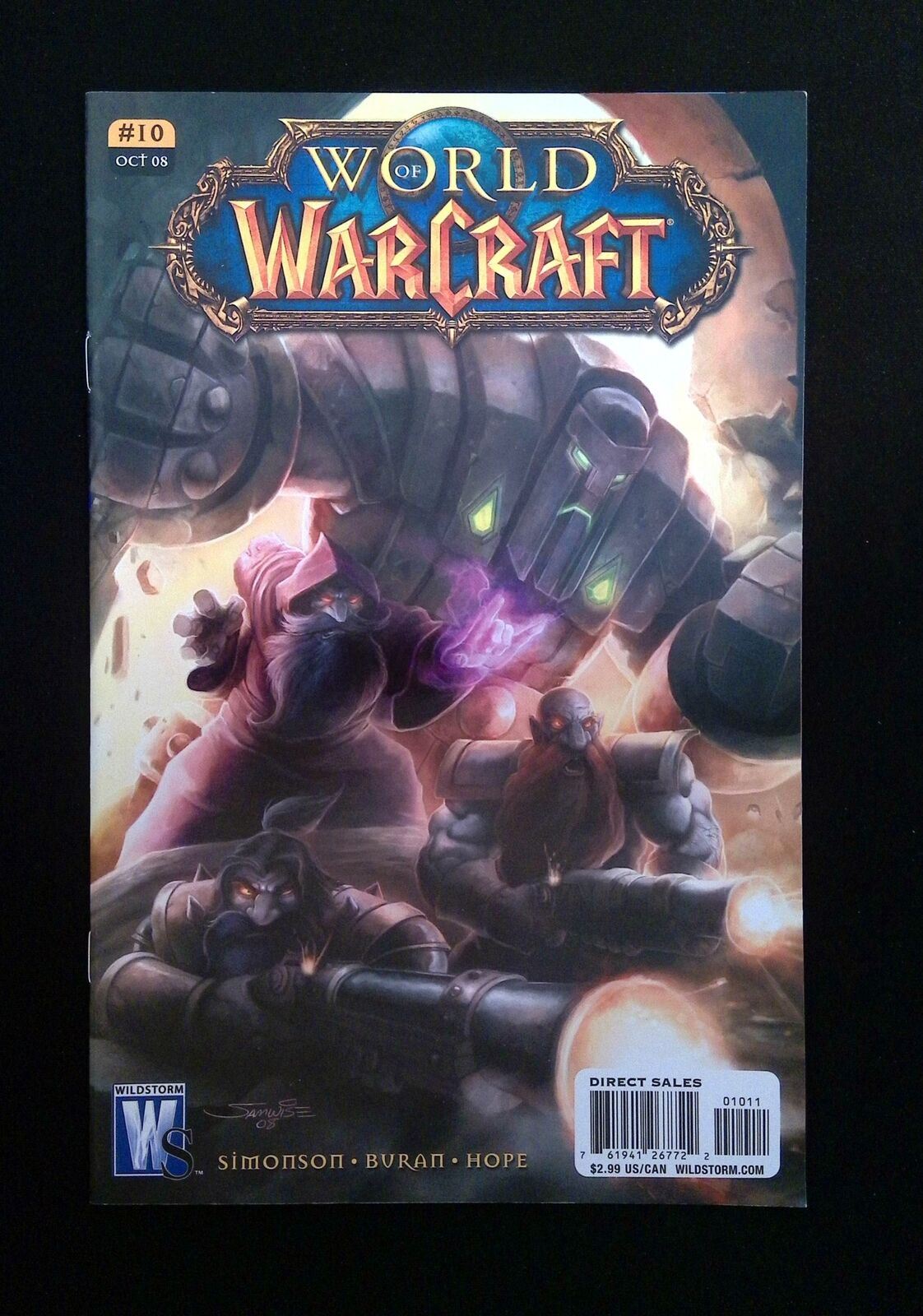 World Of Warcraft #10B  Dc/Wildstorm Comics 2008 Nm  Didier And Lullabi Variant