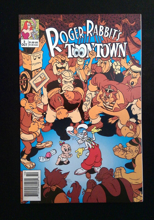 Roger Rabbit'S Toontown #3  Walt Disney Comics 1991 Vf+ Newsstand