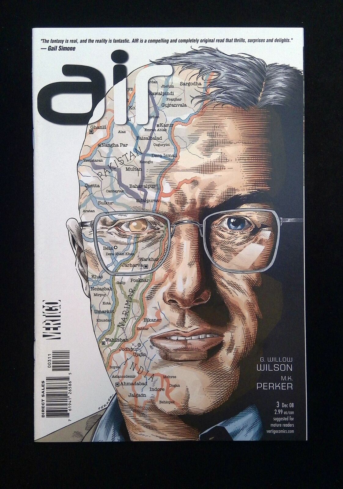 Air #3  Dc/Vertigo Comics 2008 Vf+