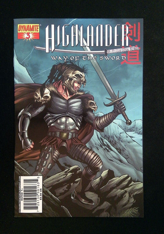 Highlander Way  Of The  Sword #3  Dynamite Comics 2008 Nm-