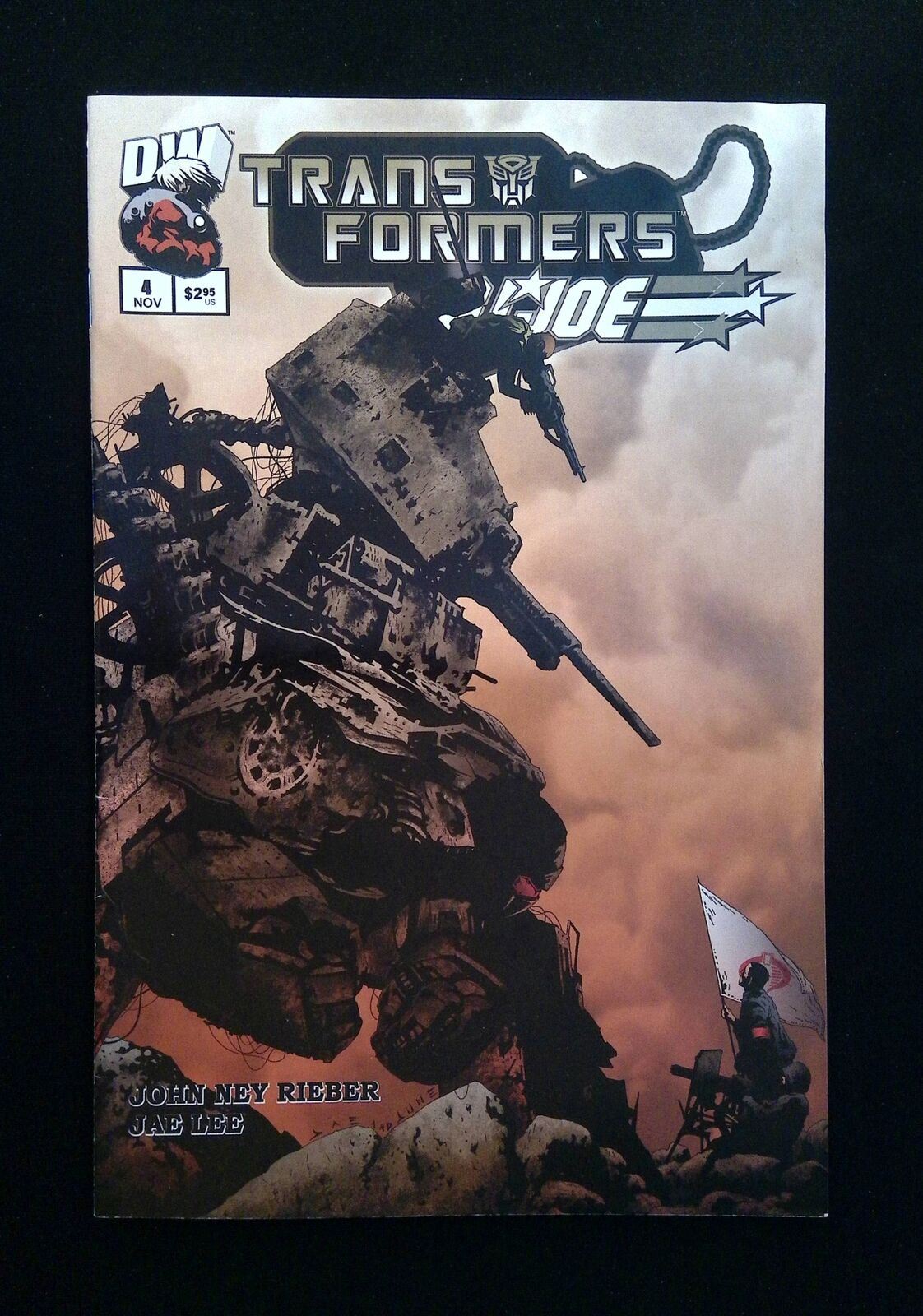 Transformers Gi Joe #4  Dreamwave Comics 2003 Vf+  Furno Ryall Waltz Variant