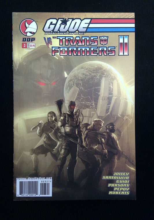 Gi Joe Vs. Transformers #3B (2Nd Series) Devil'S Due Comics 2004 Vf+