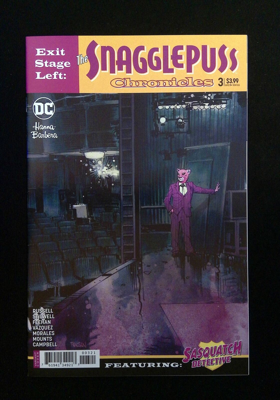 Exit Stage Left Snagglepuss Chronicles #3B Dc 2018 Vf/Nm Variant