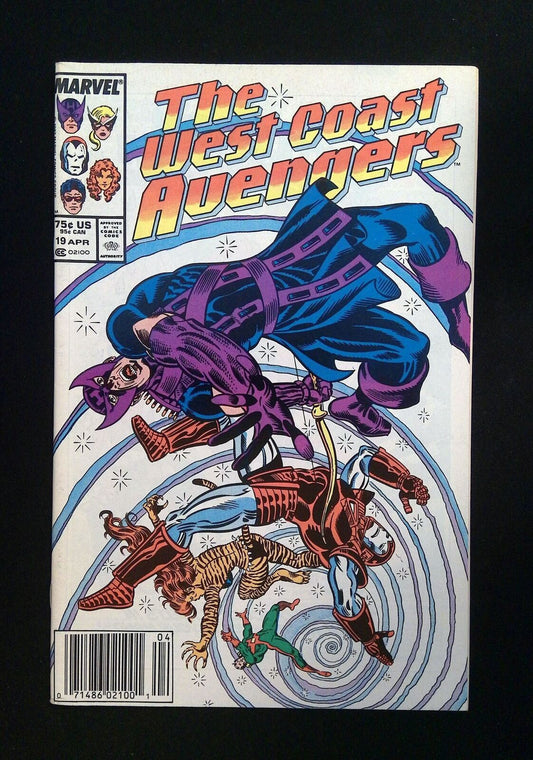 Avengers West Coast  #19  Marvel Comics 1987 Vf+ Newsstand