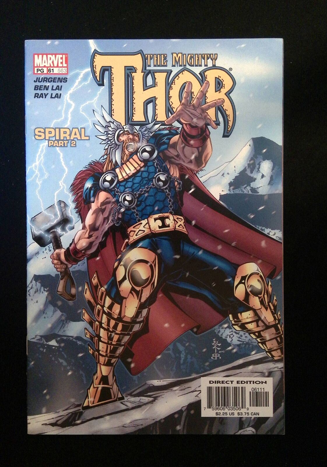 Thor #61 (2Nd Series) Marvel Comics 2003 Vf+